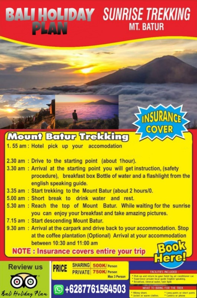 sunrise trekking mount batur
